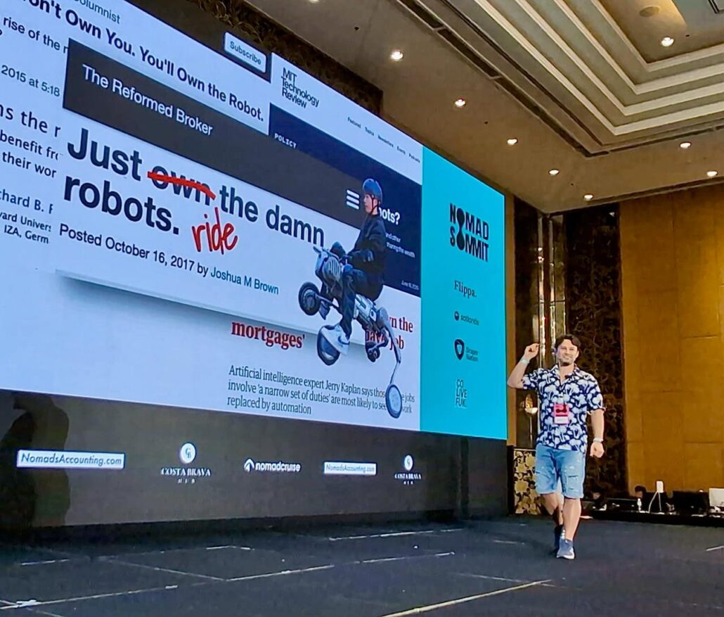 Dr. Daniel Duma: "Just ride the damn robots."