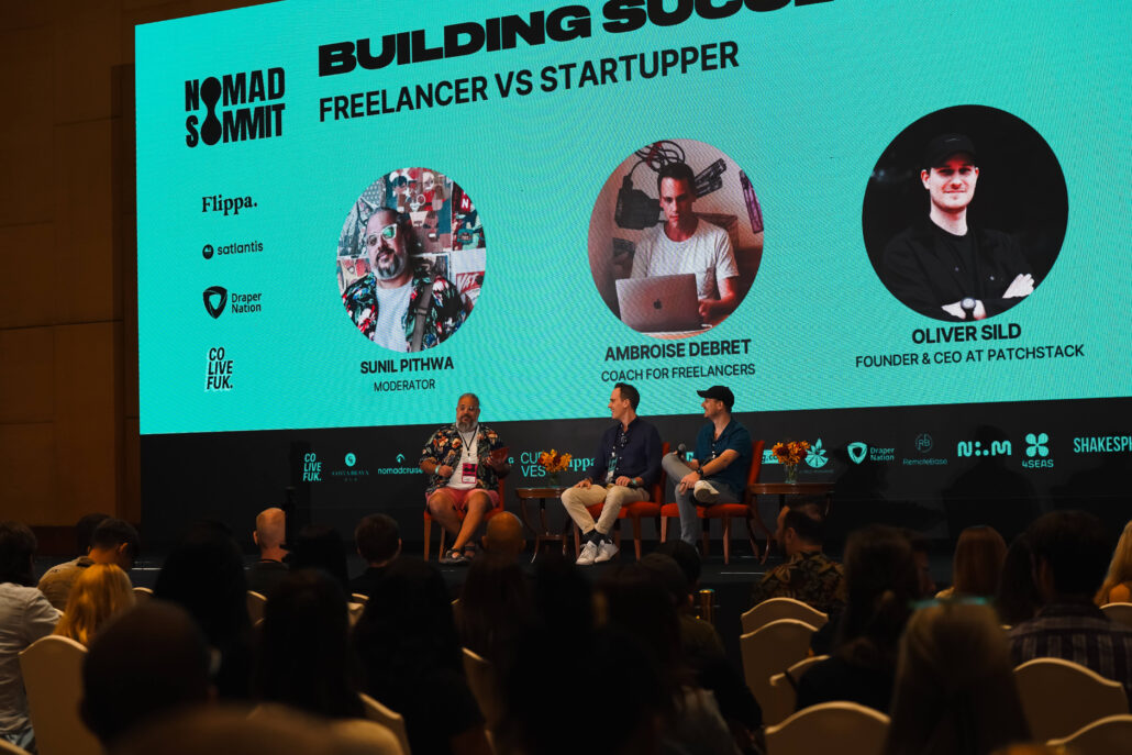 The panel moderated by Sunil Pithwa: Ambroise Debret and Oliver Sild