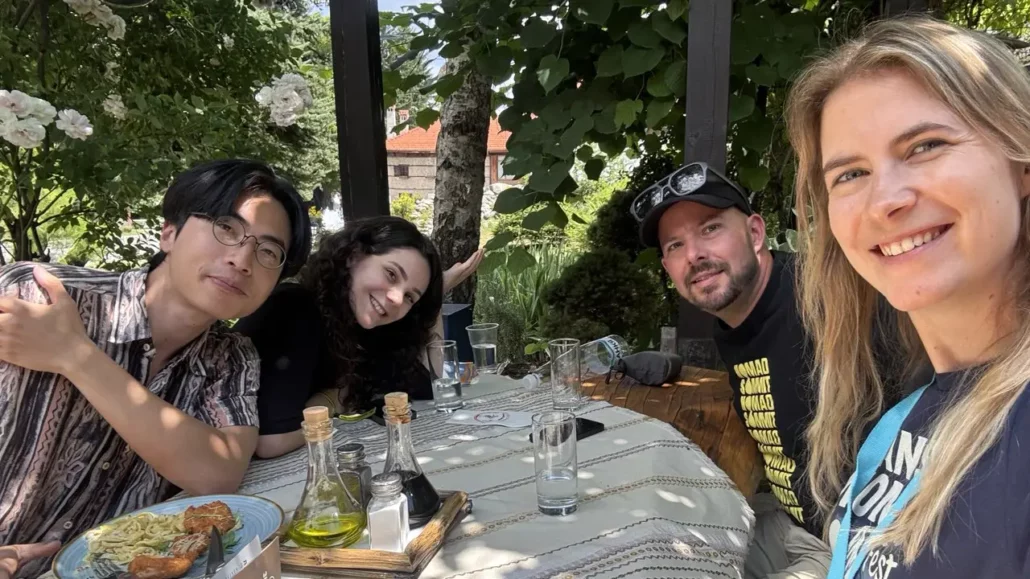 Jojo, Mariam, Christoph and Milda (left to right)