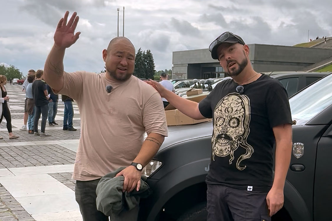 Johnny FD and Christoph Huebner in Kyiv