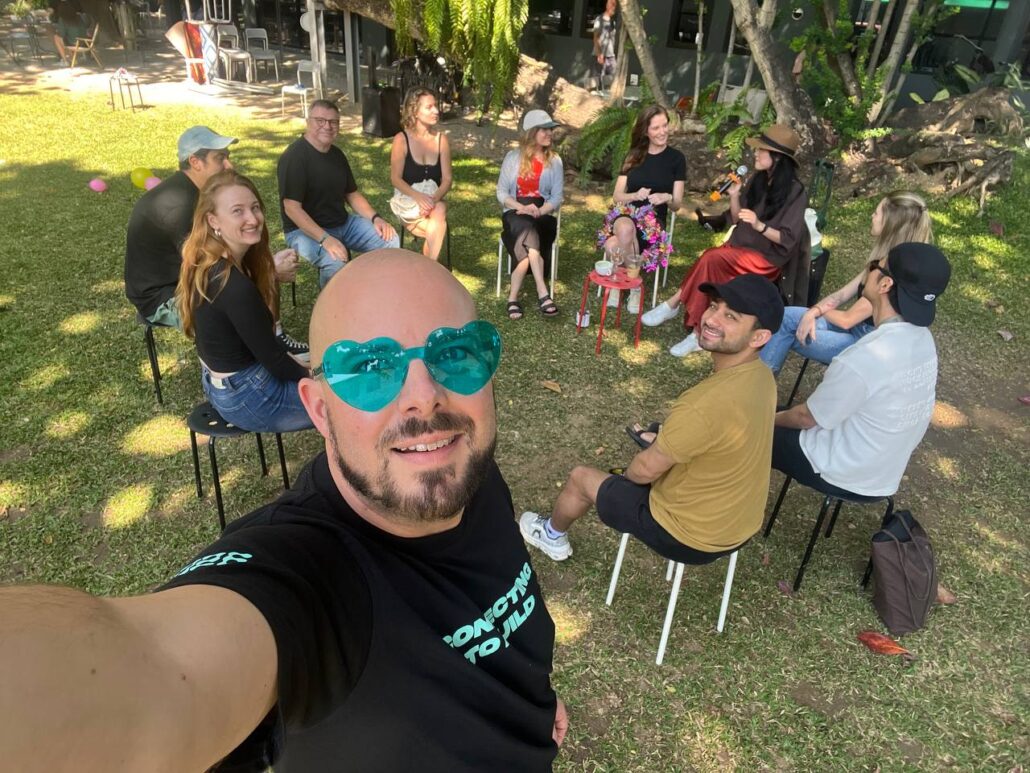 A side event in the garden of Punspace in Chiang Mai